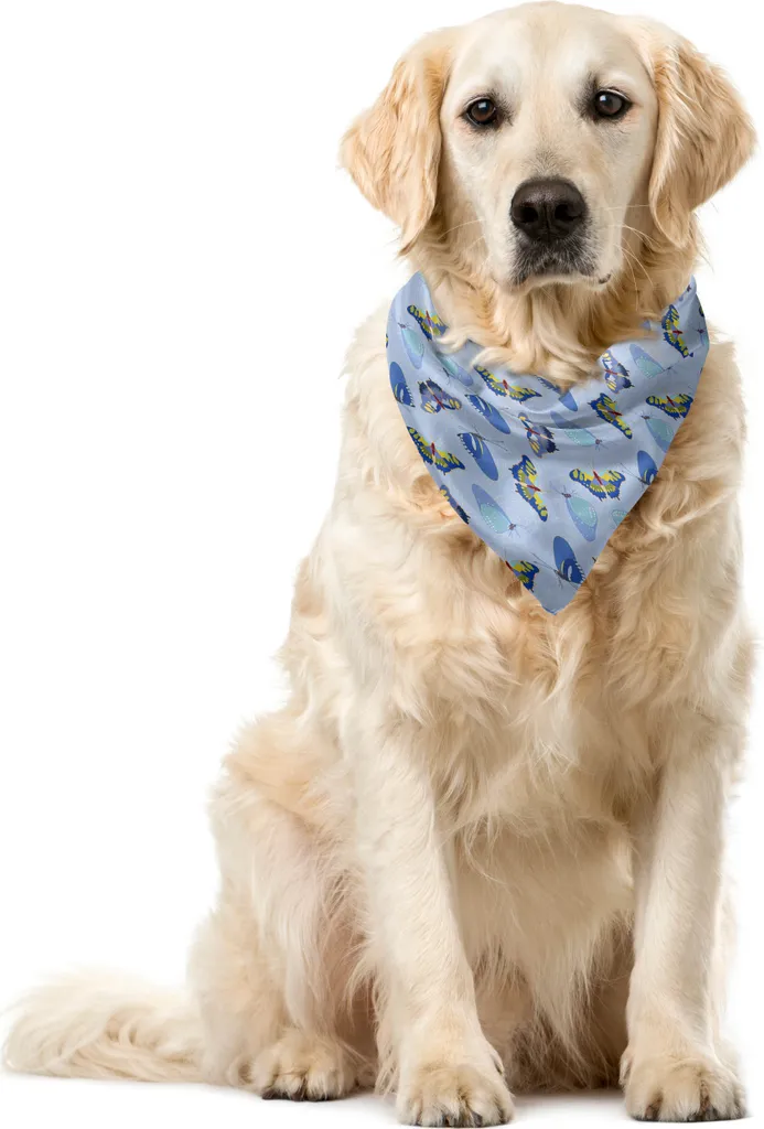 Pet Bandana Chic ABAKUHAUS - Farfalle e Insetti Art 40x40 Multicolor
