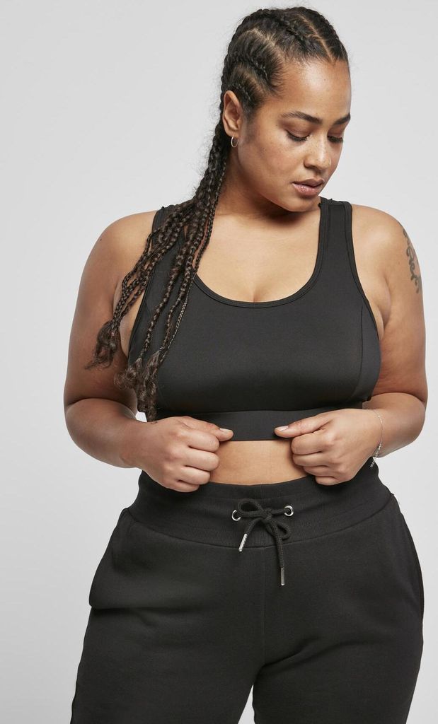 Urban Classics TB4070 | Ladies Tech Mesh Bra XS bis 5XL - Farbe: Black - Größe: M