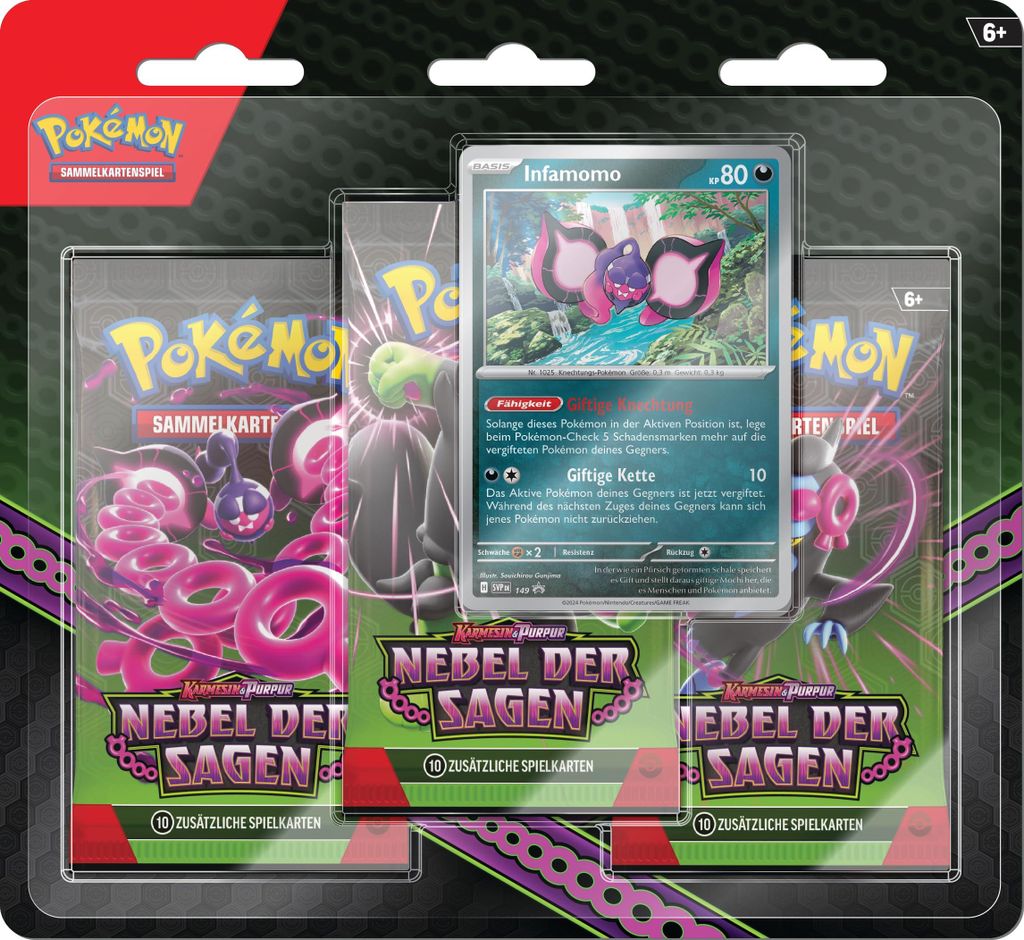 Pokémon (Sammelkartenspiel), PKM KP06.5 3-Pack Blister DE Produktbild 