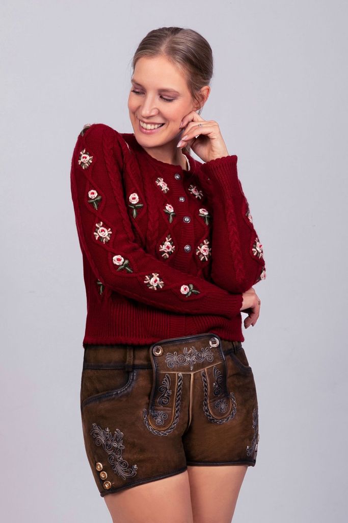 Edelnice Strickjacke Lucia bordeaux 42