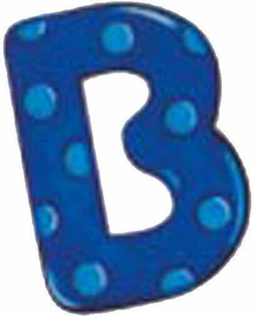 Selecta Spielzeug Alphabet B, Buchstabe, Kinderzimmer Deko, Holzspielzeug, Holz, 8 cm, 60902