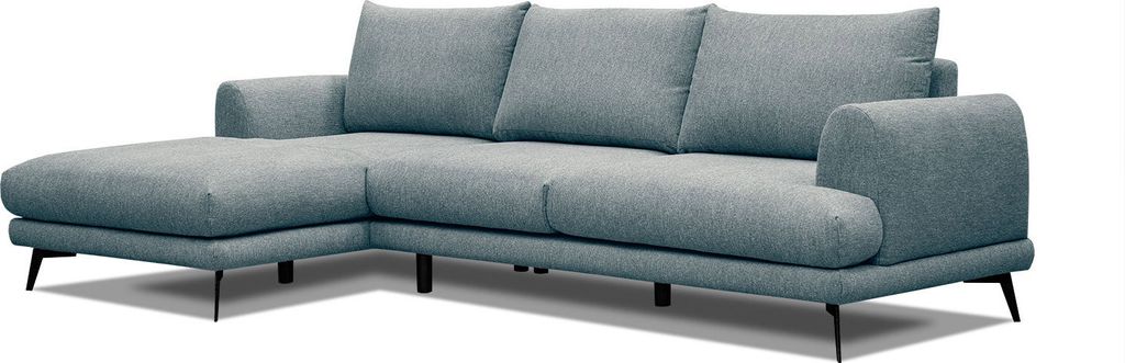4-Sitzer linkes Ecksofa ADRIA in Stoff türkis