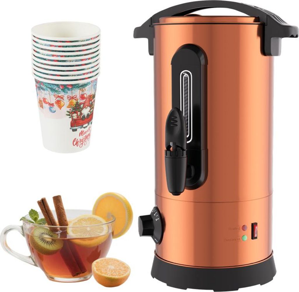 Jayseuw Glühweinkessel 8L Edelstahl Inkl. 10x Becher Produktbild 