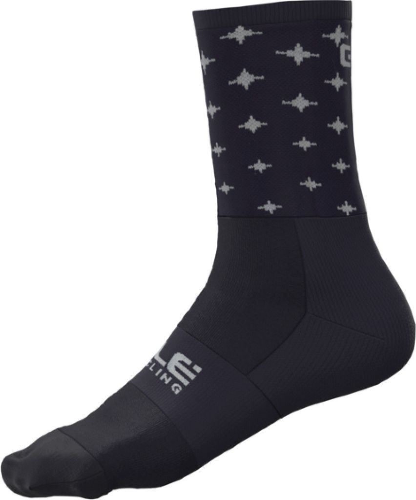ALÉ Klassische Fahrradsocken - STARS - Blau/Weiß 36-39