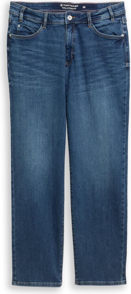 Tom Tailor Jeanshose Straight Fit Five-Pocket für große Größen mit Stretch-Anteil