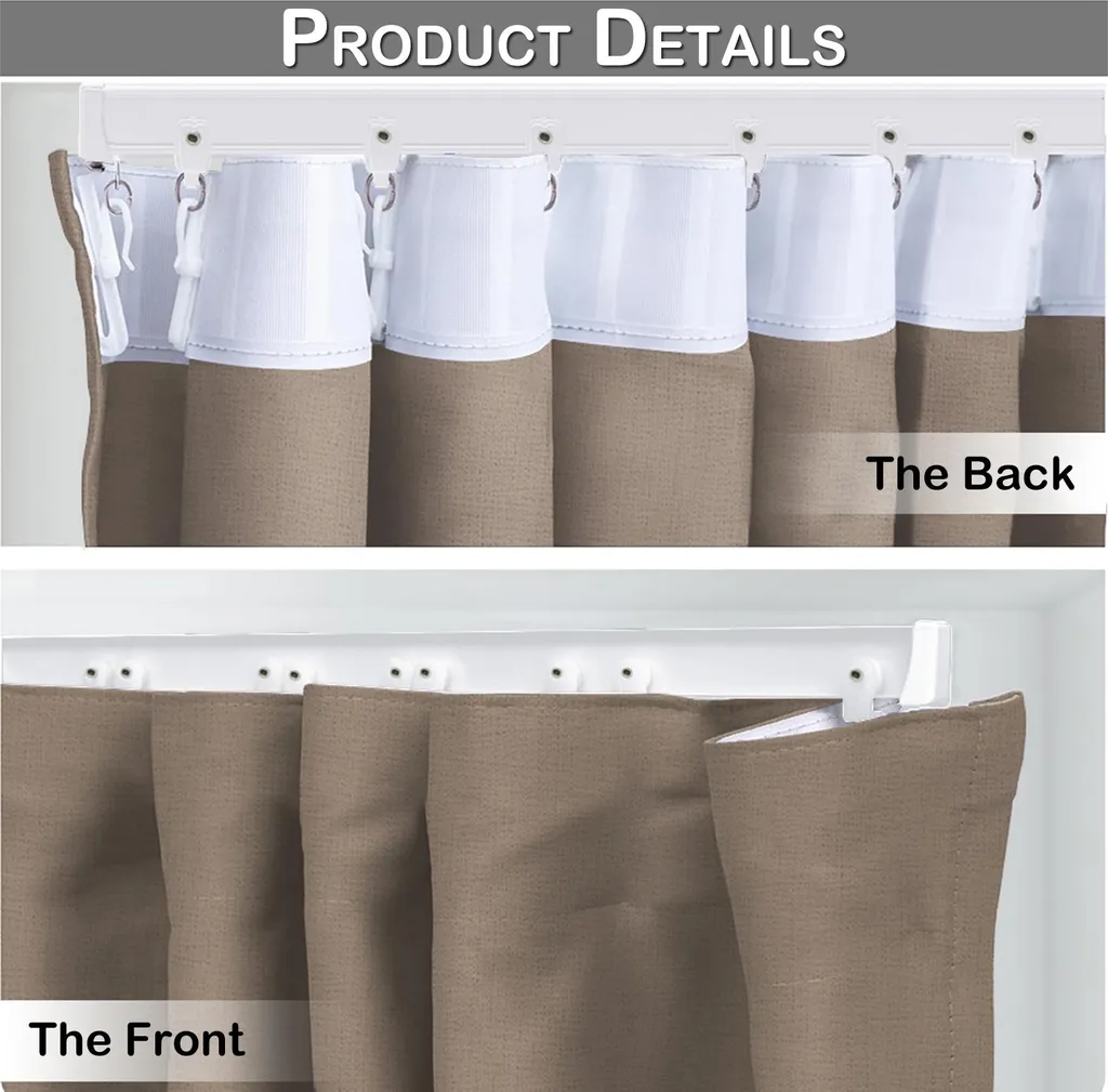 Tenda Divisoria Extra Large Kaki 254x274cm | Privacy e Separé con Ganci - 6