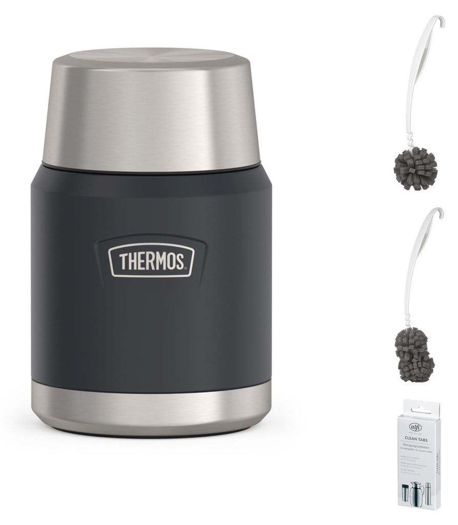 THERMOS ICON FOOD JAR 0,47 l Ersatzteil – Vorteilsset mit Reinigungsbürste CLEAN FIX 30 cm
