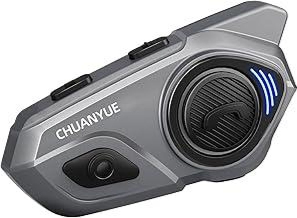 X2 Motorrad Bluetooth Headset, Helm Kommunikationssystem für 2 bis zu 4 Personen in Reichweite von 1200m, Motorradhelm Gegensprechanlage mit HiFi/...