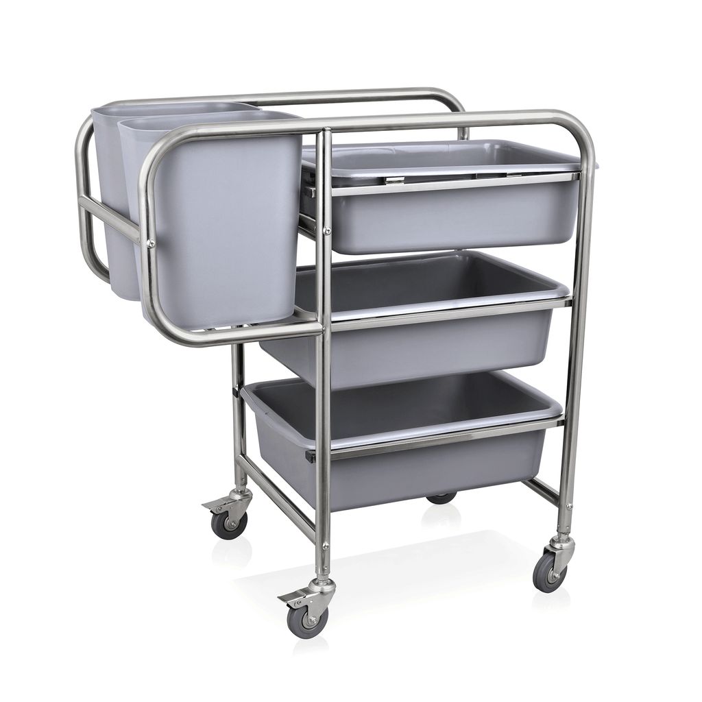 Geschirrabräumwagen 80 x 44 x 93 cm
