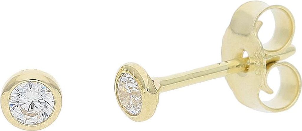 JuwelmaLux Ohrstecker 333/000 8 Karat Gold mit synth Zirkonia JL39-06-0526