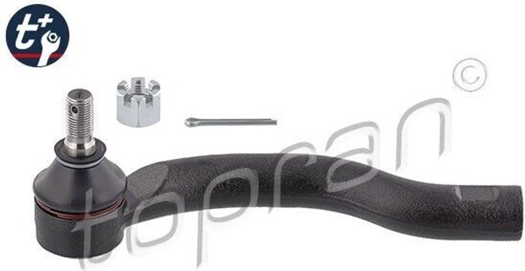 Spurstangenkopf für Vorderachse links, Länge 195 mm, Außengewinde M12x1,25, Innengewinde M16x1,5