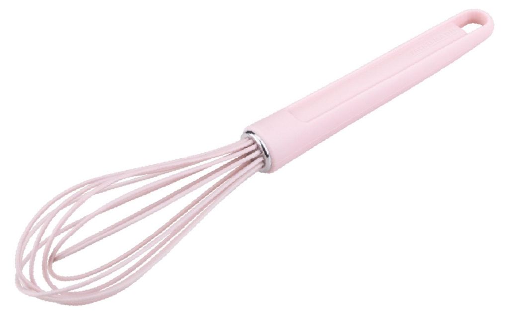 Fackelmann x Pamela Reif Silikon-Schneebesen in Pastellrosa Hochwertiges Küchenutensil für Perfekte Ergebnisse beim Kochen und Backen