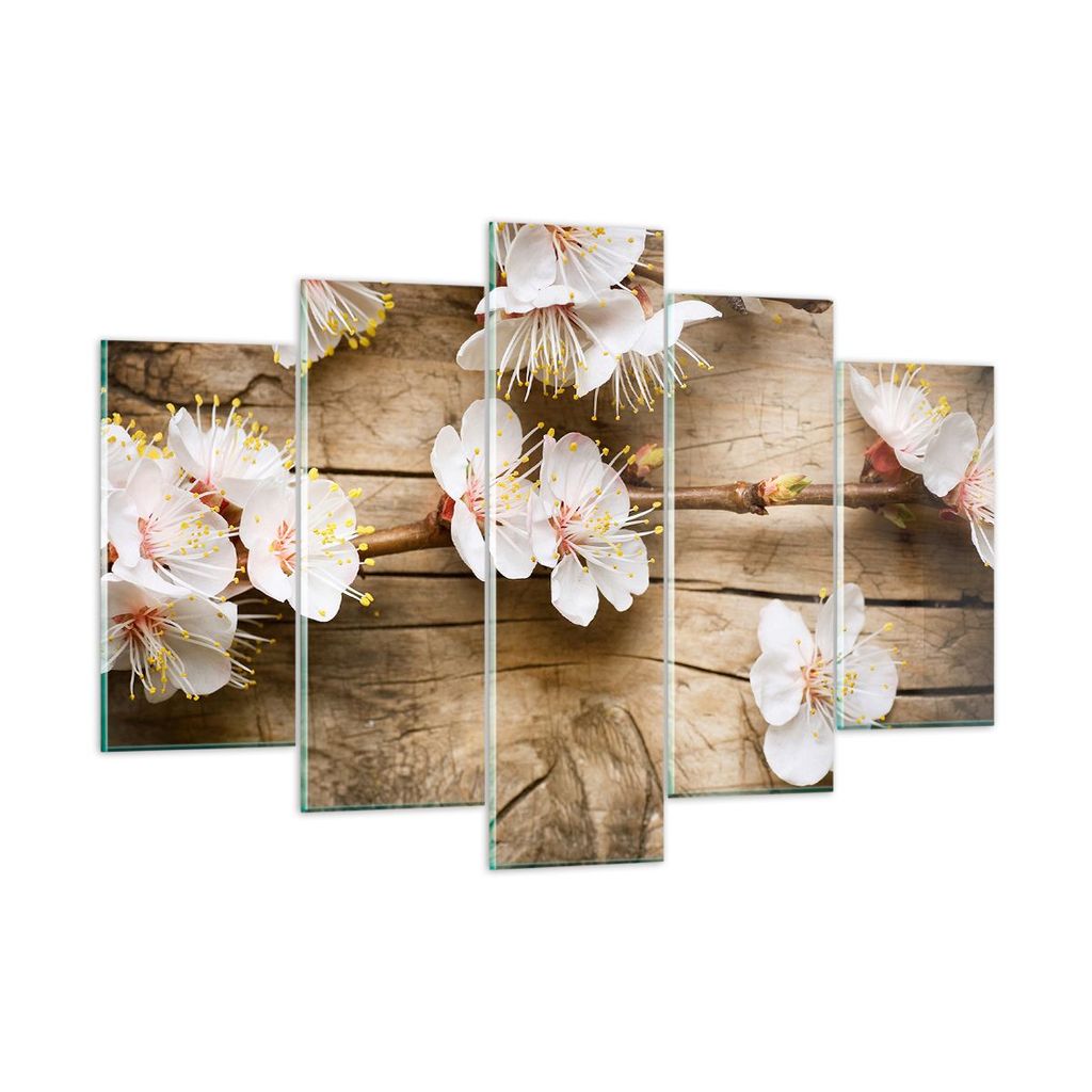 Bilder auf glas - Blume Stängel - 150x100cm - Glasbilder - Wandbilder - Kunstdruck - zum Aufhängen bereit - Wanddekoration aus Glas - Glas Bilder...