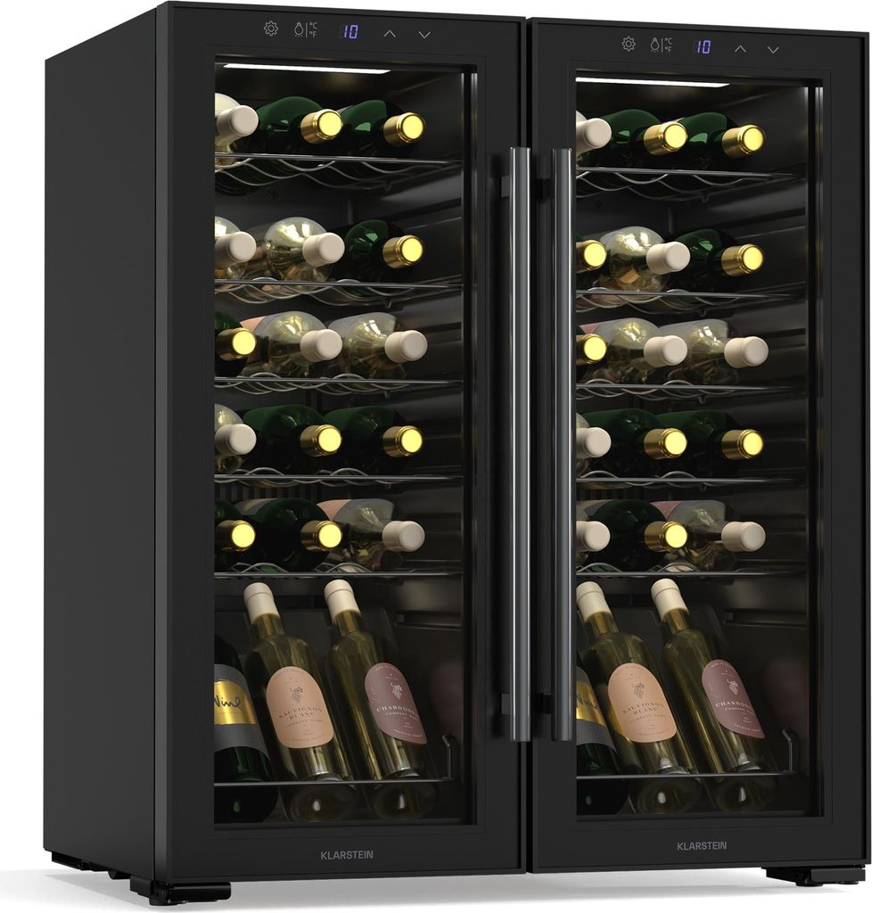 KlarsteinShiraz chłodziarka do wina, 2 strefy chłodzenia, Zdjęcie produktu 