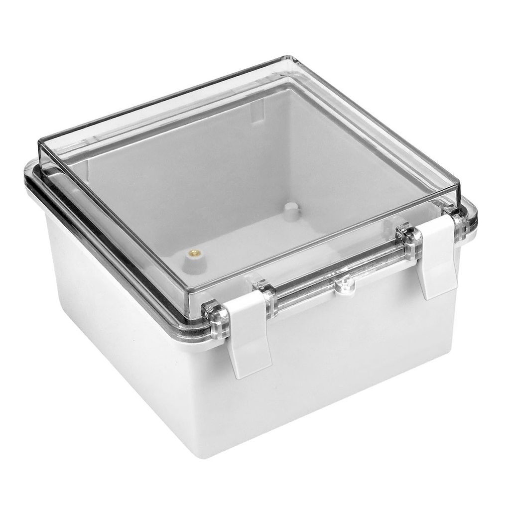Abzweigkasten,Verteilerkasten Abzweigdose,staubdicht, wasserdicht, ABS-Kunststoff, 150*150*90mm,für elektrische Projekte mit transparentem PC-Deckel