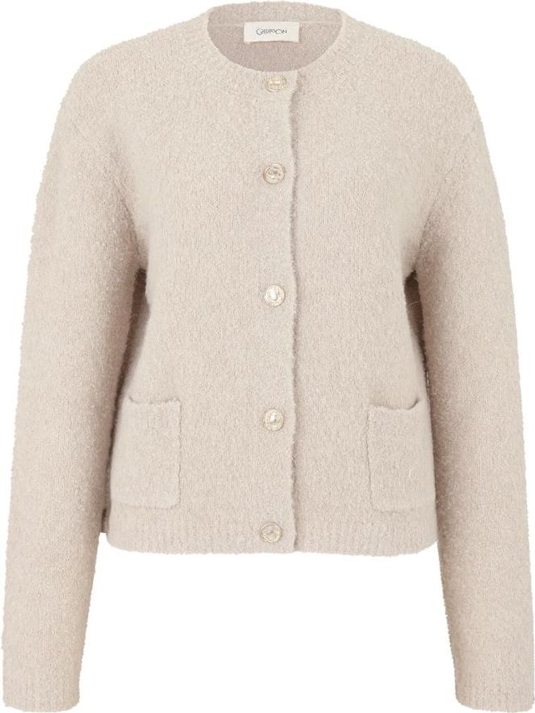 Cartoon Strickjacke Kurz 1/1 9074 Pumice Ston 38