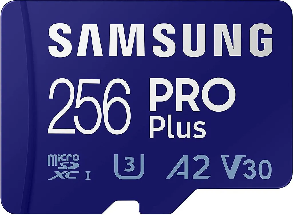 Scheda MicroSD 256GB Samsung PRO Plus A2 V30 - Perfetta per Console