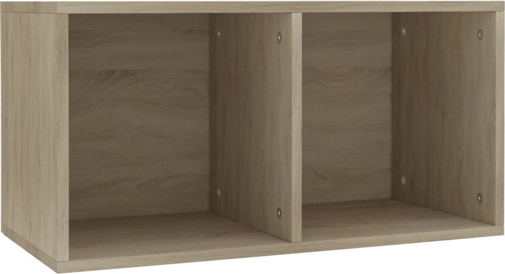 vidaXL Schallplatten-Aufbewahrungsbox Sonoma Eiche 71×34×36 Produktbild 