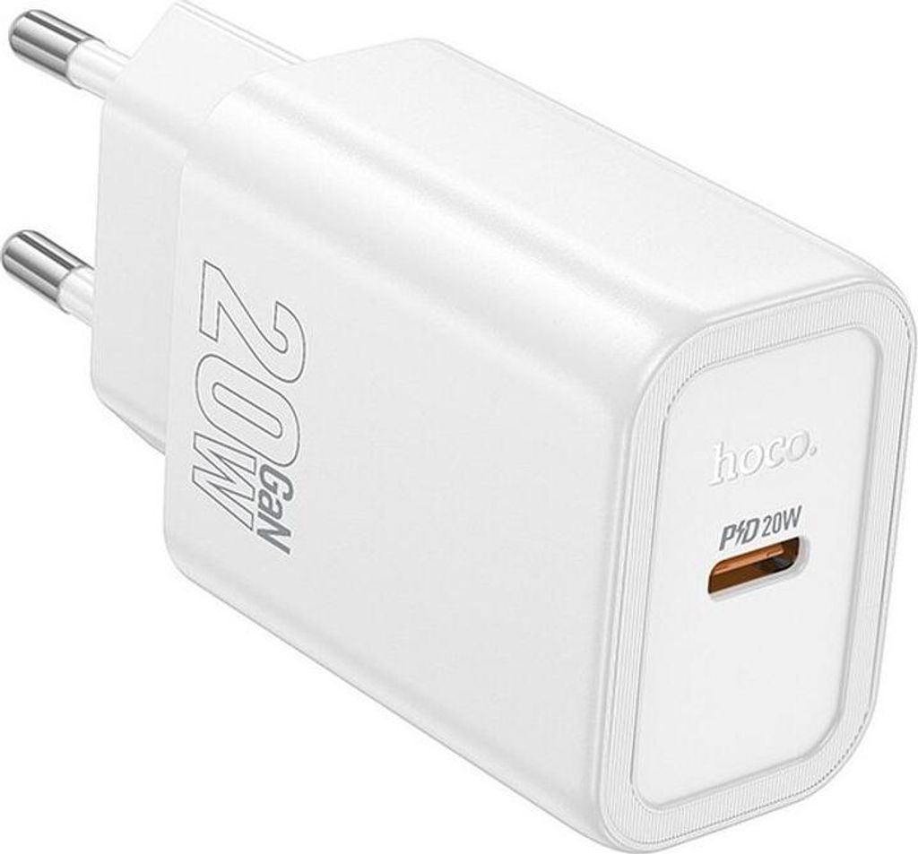 HOCO Ladegerät N60 USB-C PD QC 20W Schnellladen Weiß