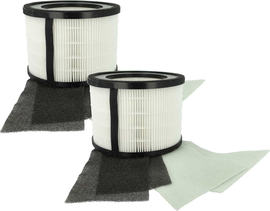 vhbw 2x Luftilter Ersatz für Leitz 2415142, 2415107 für Luftreiniger - Kombifilter Vorfilter + HEPA + Aktivkohle