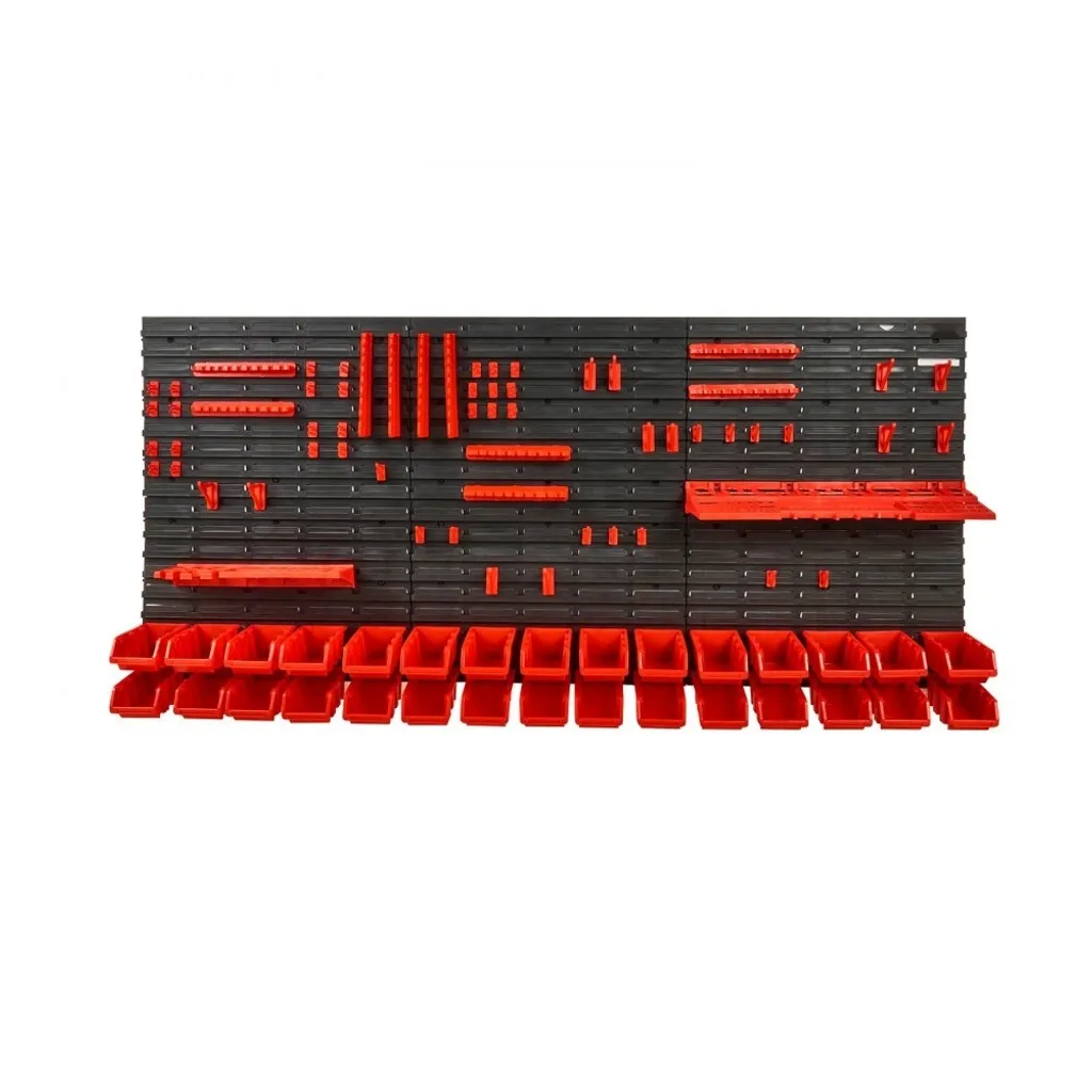 Étagère à outils de garage 30 bacs empilables - Support mural modulable - 9