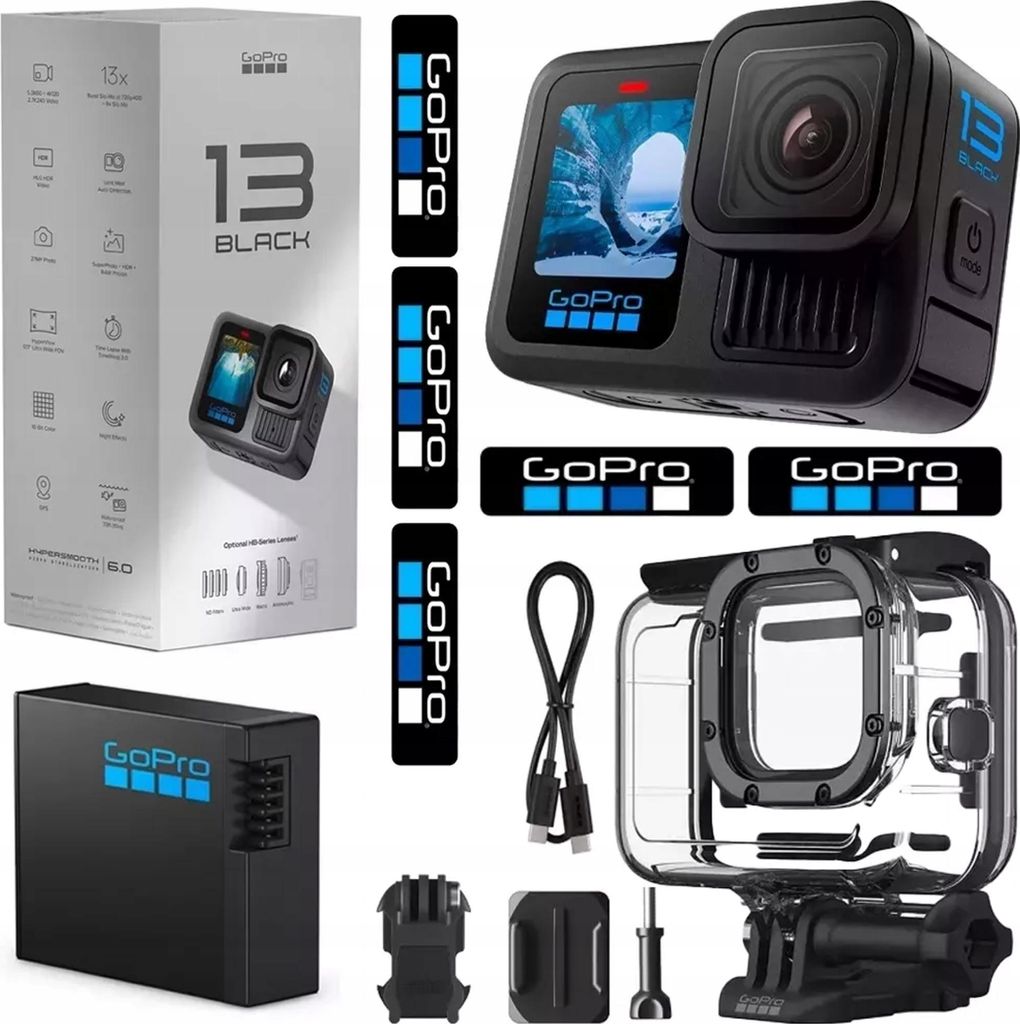 Sportkamera Gopro Hero 13 Schwarz 5.3K60 Hypersmooth Produktbild 