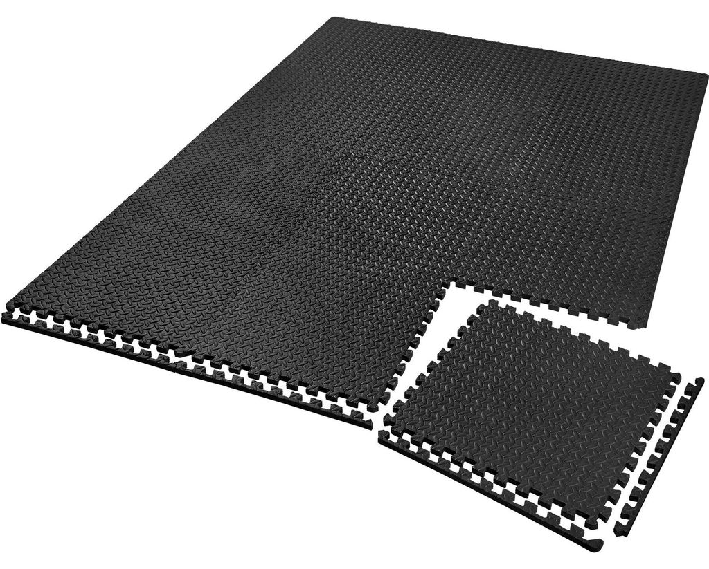 tectake® Schutzmattenset 12-teilig mit 24 Randstücken je 61 Produktbild 
