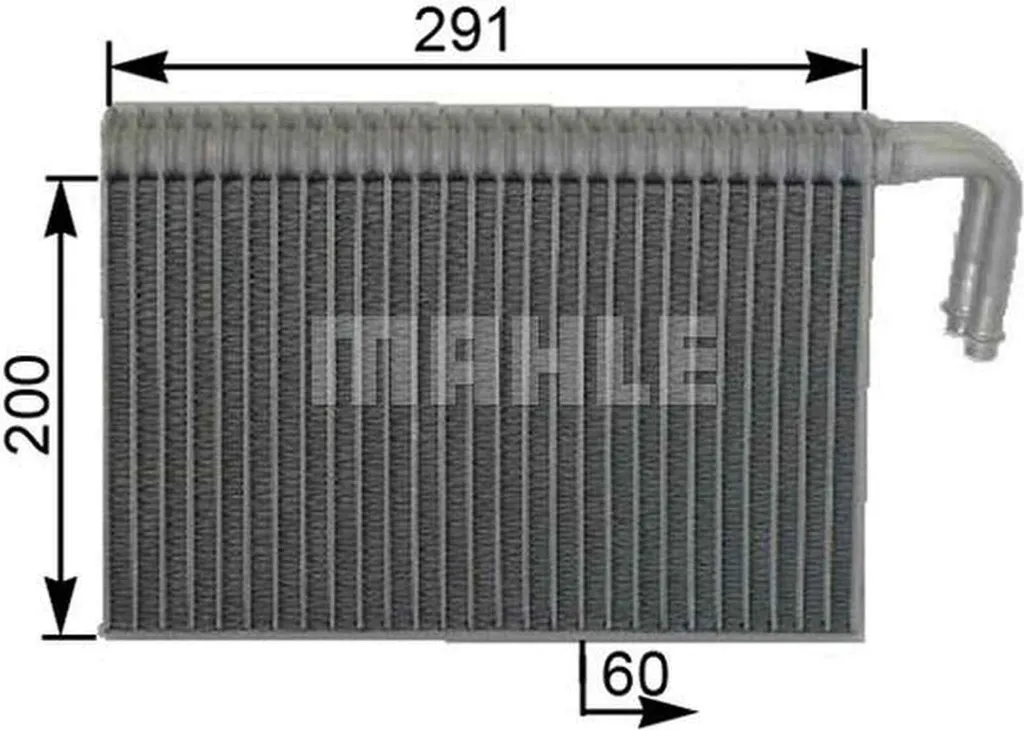 Évaporateur de climatisation pour BMW Série 5 à tubes parallèles MAHLE