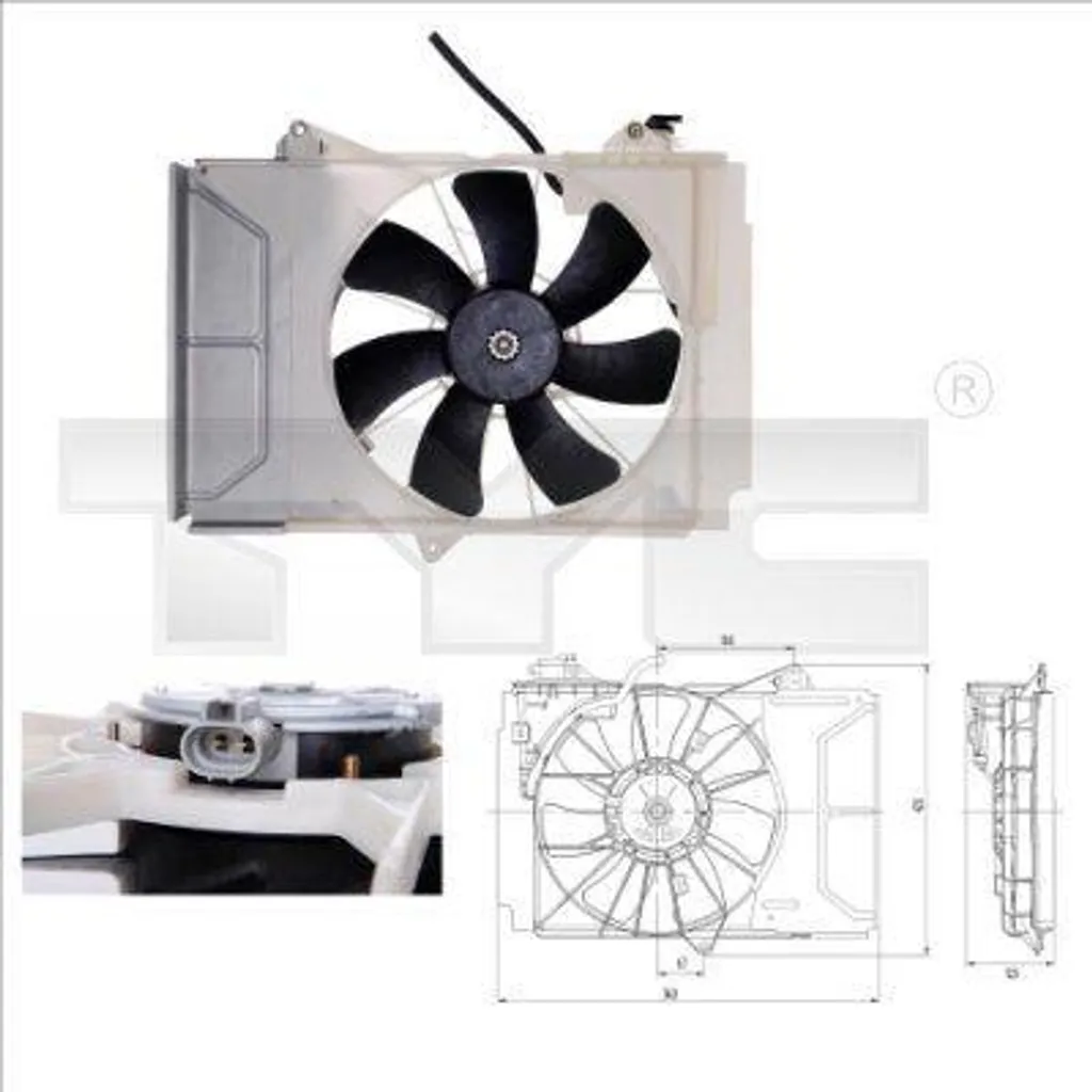 Évitez la surchauffe avec le ventilateur radiateur Yaris OE 163610J020