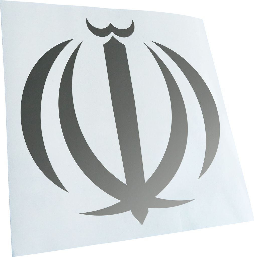 Kiwistar - Autoaufkleber - Hoheitszeichen des Iran Heckscheibe - Aufkleber für Auto Kfz Fahrrad, LKW, Truck Mofa