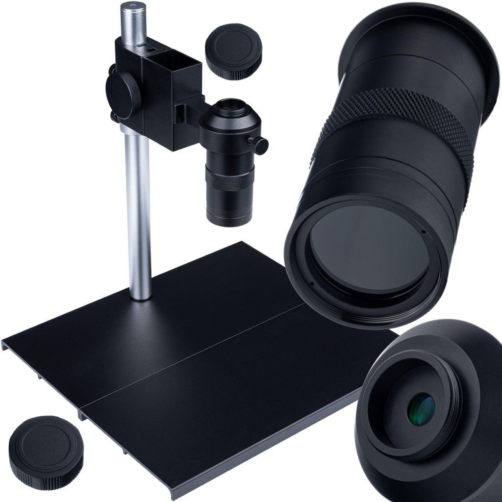 Rosfix ODM-100X Planets PRO 100x | Digitalmikroskop | 290x200mm Basis | 100x optischer Zoom | WD 40-400mm | C-Mount 25mm | PCB SMD | Service