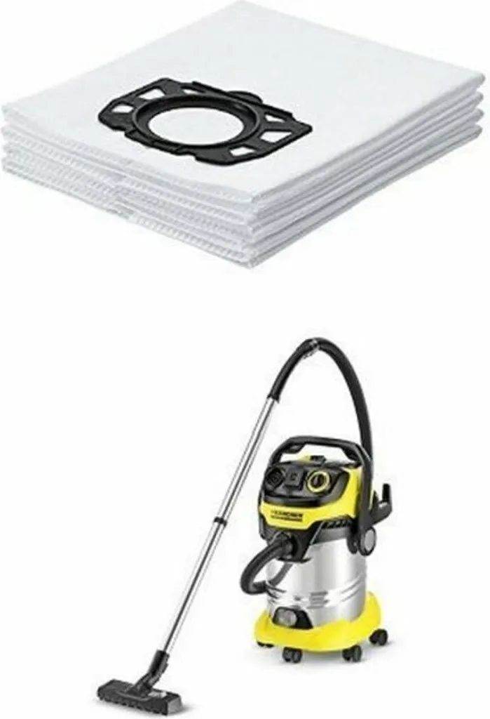 Kit 4 Sacchetti Kärcher 2.863-006.0 | Ricambio Top per WD4-WD6