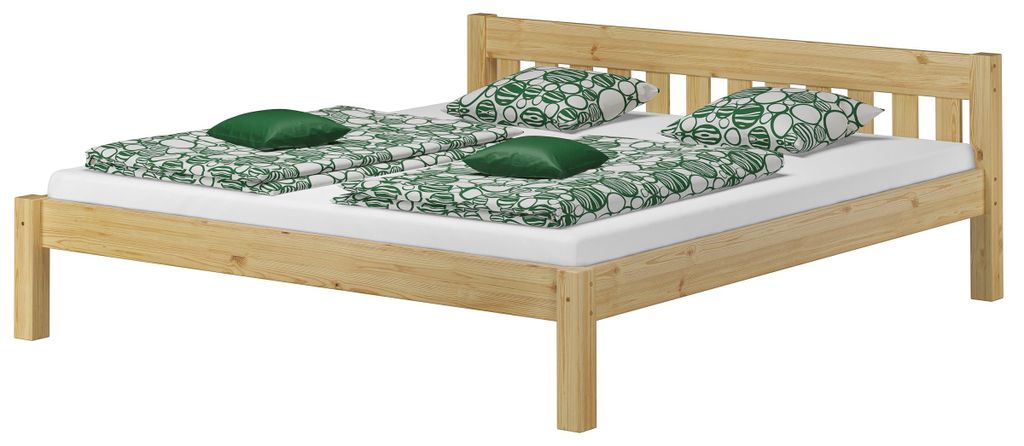 Ehebett Doppelbett 180x200 Massivholzbett Kiefer natur Produktbild 