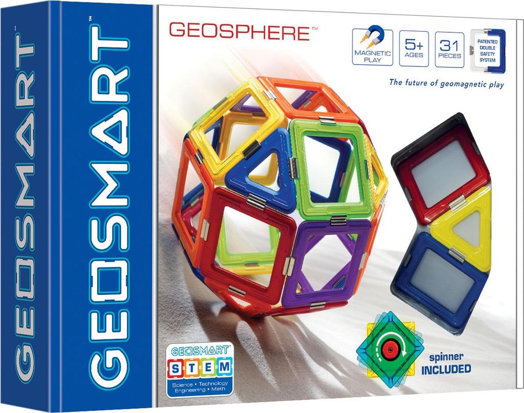 Jouet de construction magnétique GeoSmart GeoSphere, 31dlg. Image du produit 