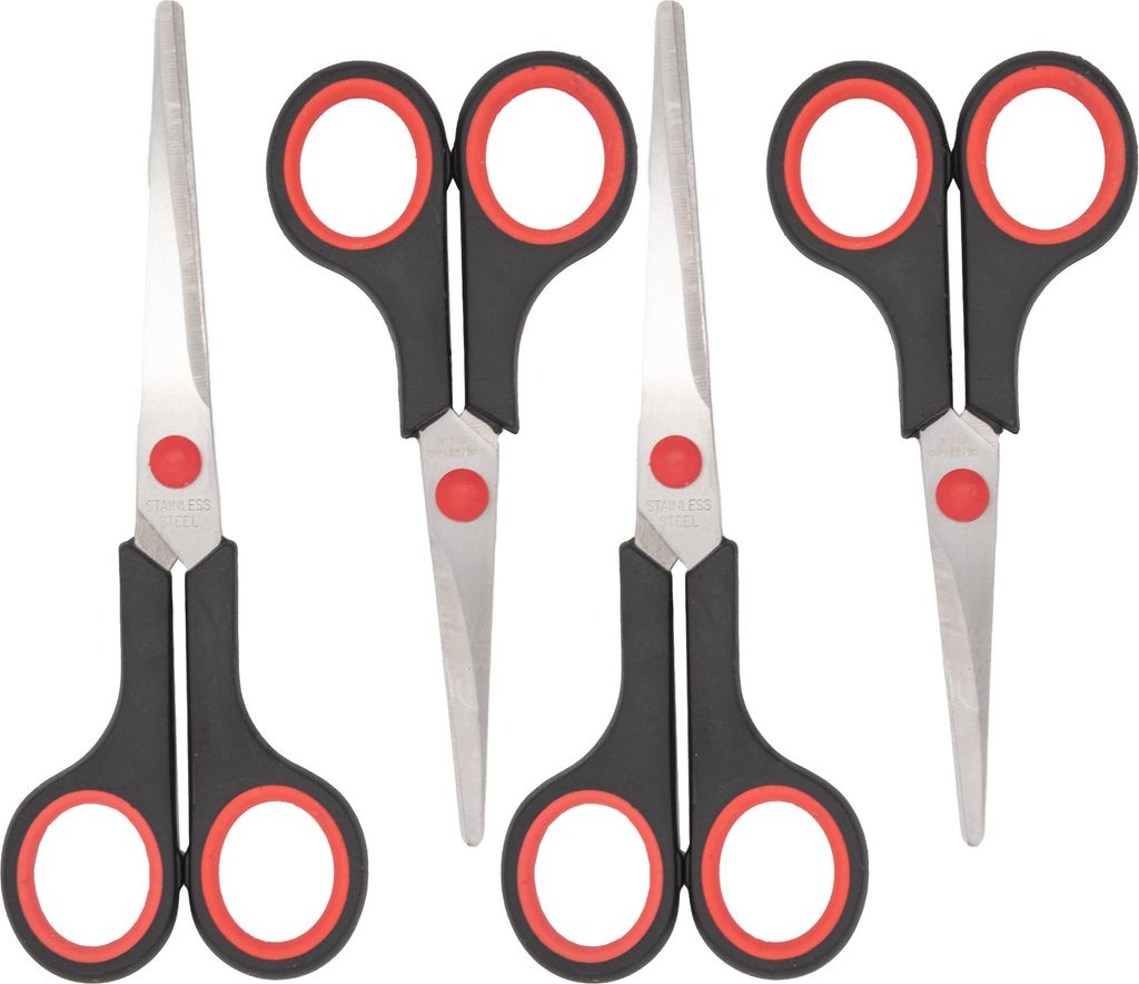 4x Schere Haushaltsschere Küchenschere Set Büro Scheren Produktbild 