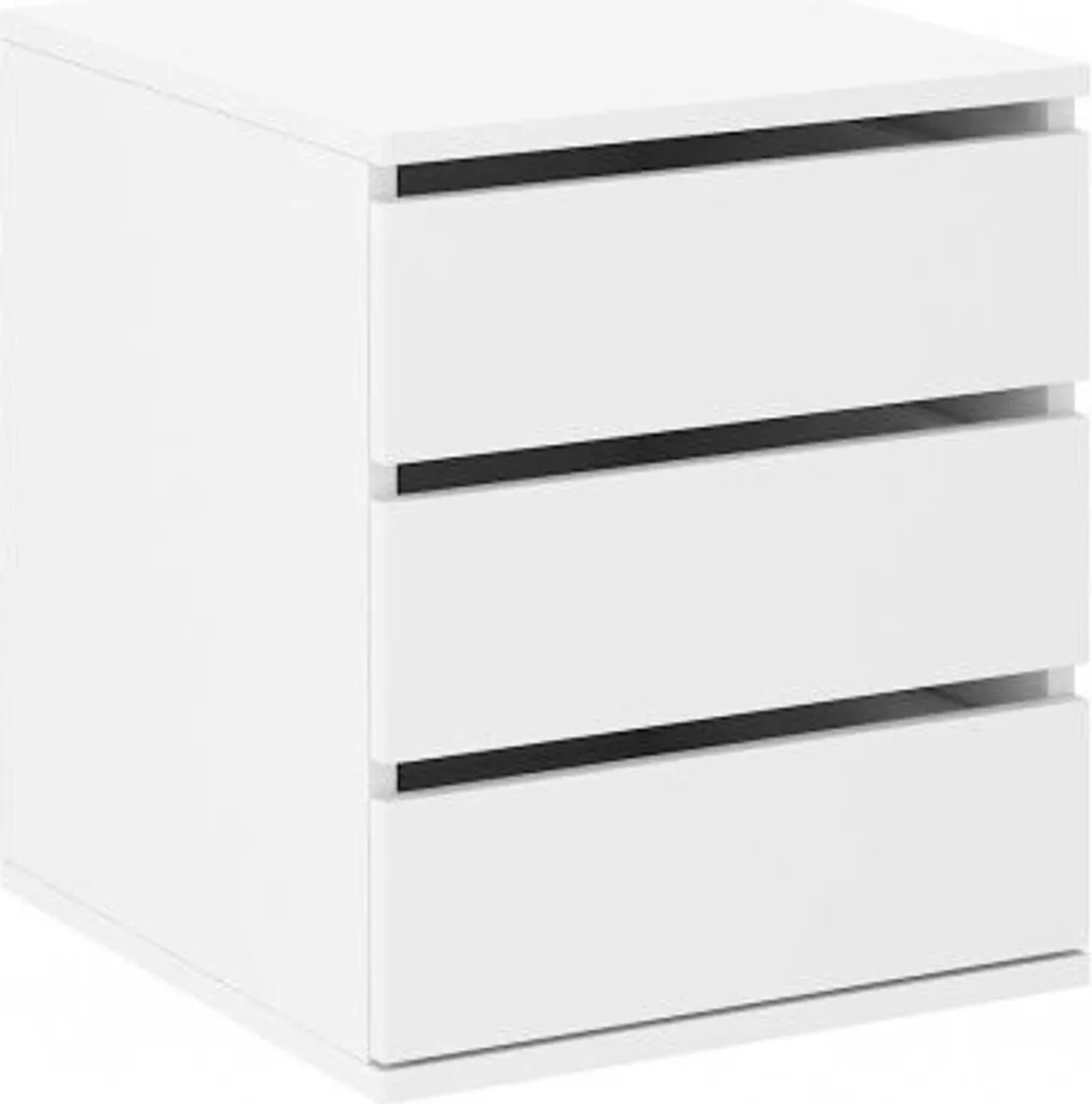 Caisson armoire PILINA blanc résistant avec tablettes réglables 60cm