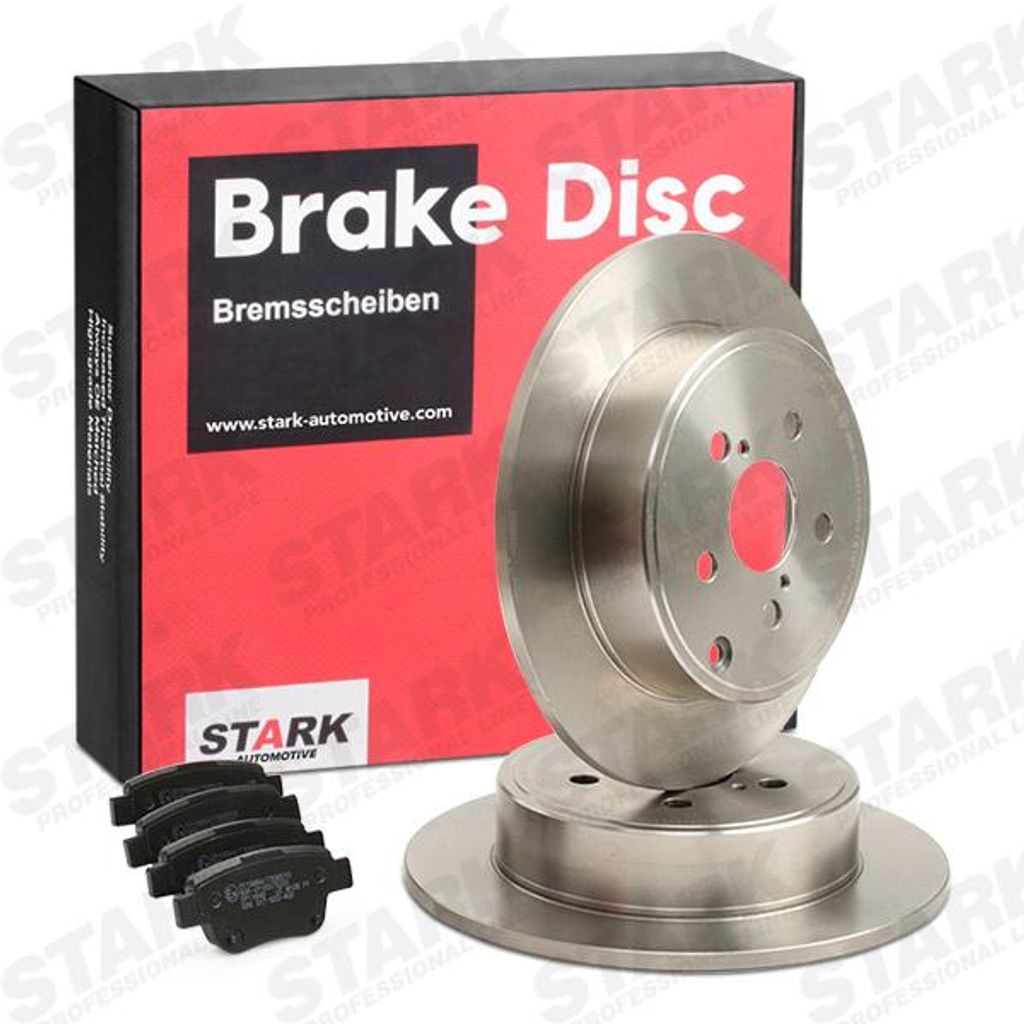 2X Bremsscheiben + Bremsbeläge Hinten
