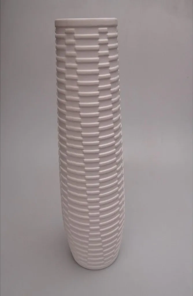 Vase en Céramique Blanche Gilde Catania 57 cm Haute Qualité Ref 26456 - 6