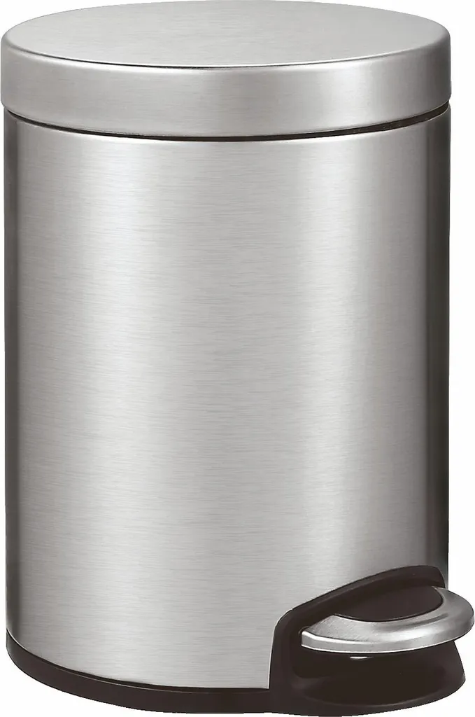 Petite poubelle de salle de bain à pédale inox 5 litres EKO Serene