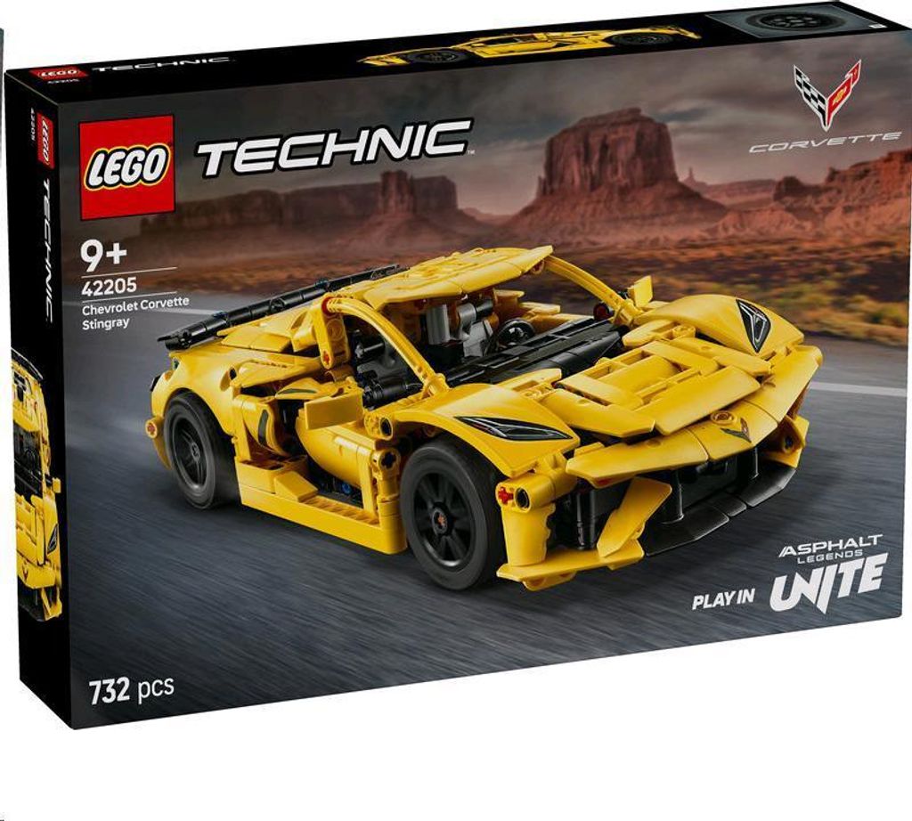 LEGO® Technic 42205 Technic Chevrolet Corvette Stingray Zdjęcie produktu 