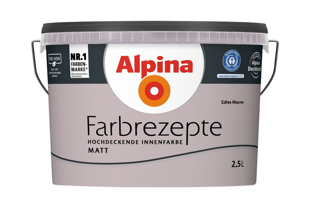 Alpina Farbrezepte Edles Mauve matt 2,5 Liter Produktbild 