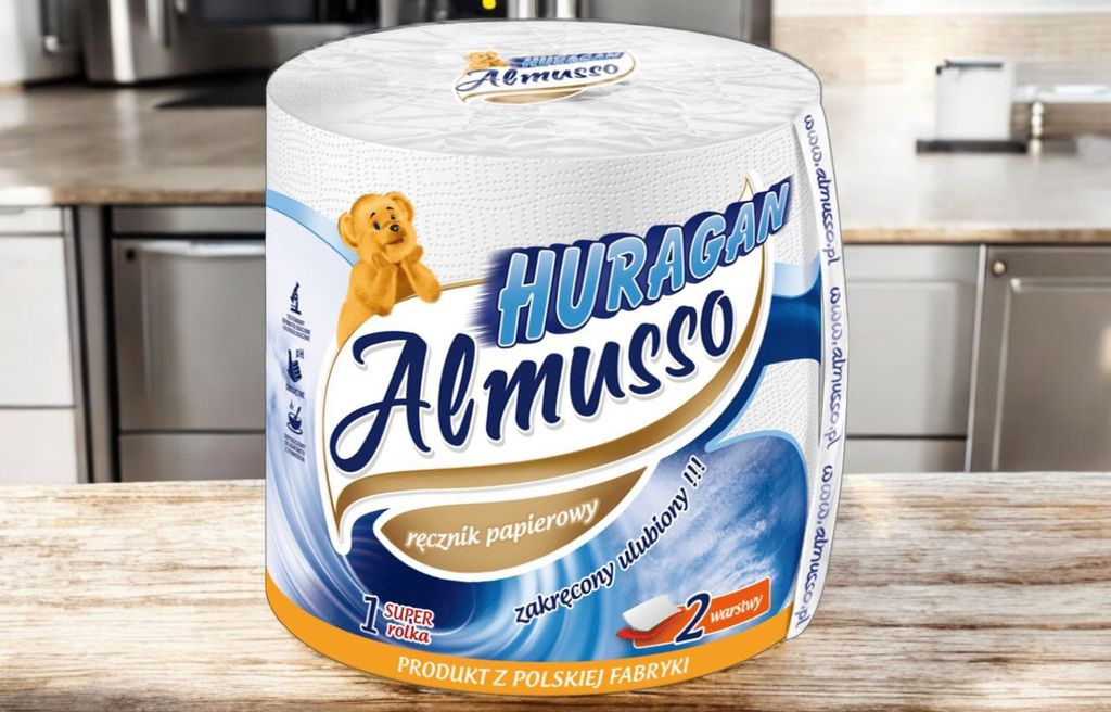 Almusso papierové uteráky Hurricane 300 listov X 6 kusov Obrázok produktu 