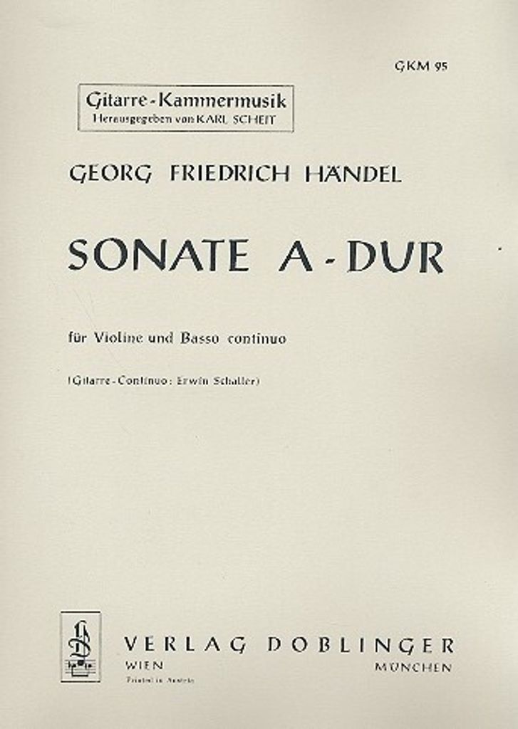 Sonate A-Dur für Violine und Gitarre