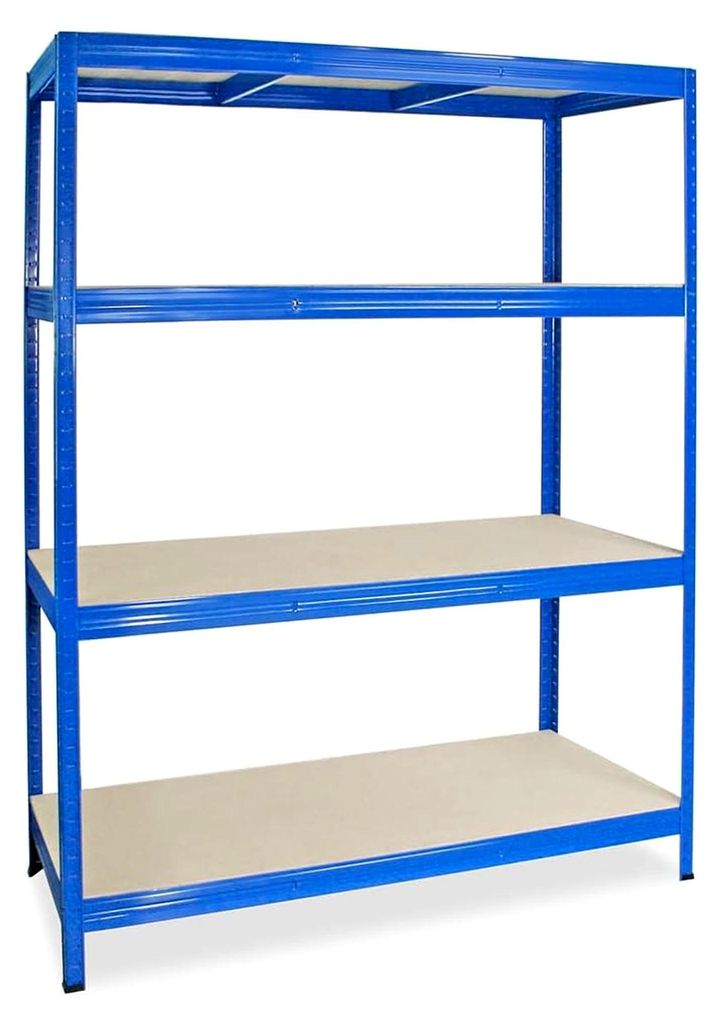 Großfachregal mit Stecksystem, 4 Böden, Tragkraft 350 kg pro Ebene, HxBxT 1800x1500x600 mm
