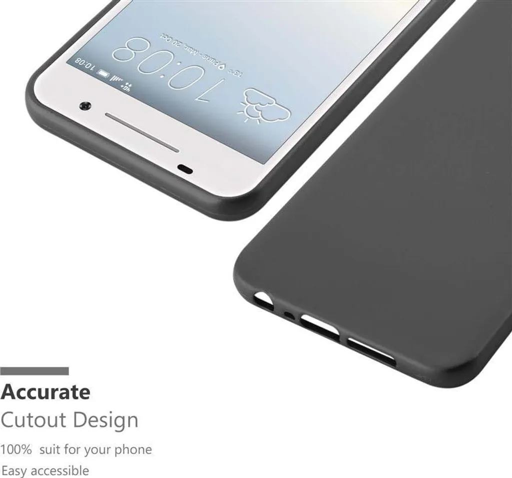 Cadorabo Custodia Rigida Sottile Per HTC One A9 – Colore Verde Frosty – Cover Antiurto In Plastica Con Bordo Rialzato – Protezione 360°