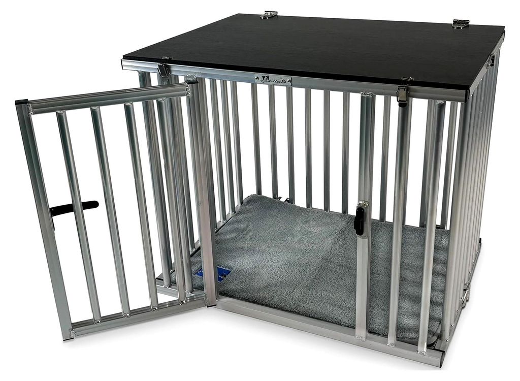 Faltbare ALU Hundebox/Transportkäfig klappbar (Medium)