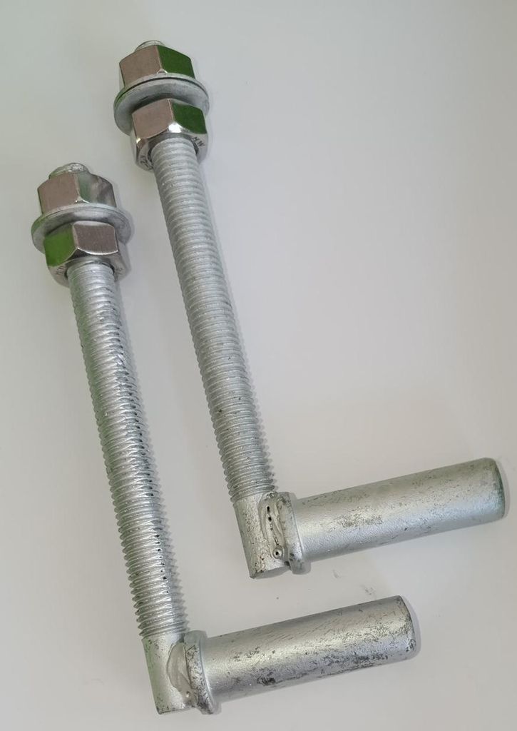 Gewindekloben Set - Verzinkt - Länge 170mm - Produktbild 