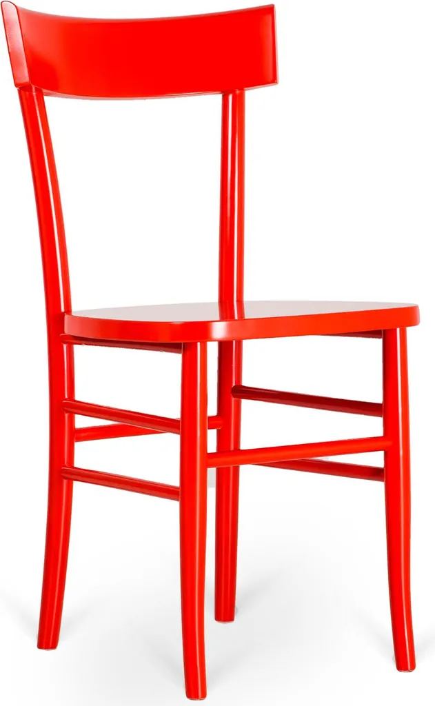Chaise Brera en bois de hêtre pêche 2 pièces avec assise ergonomique