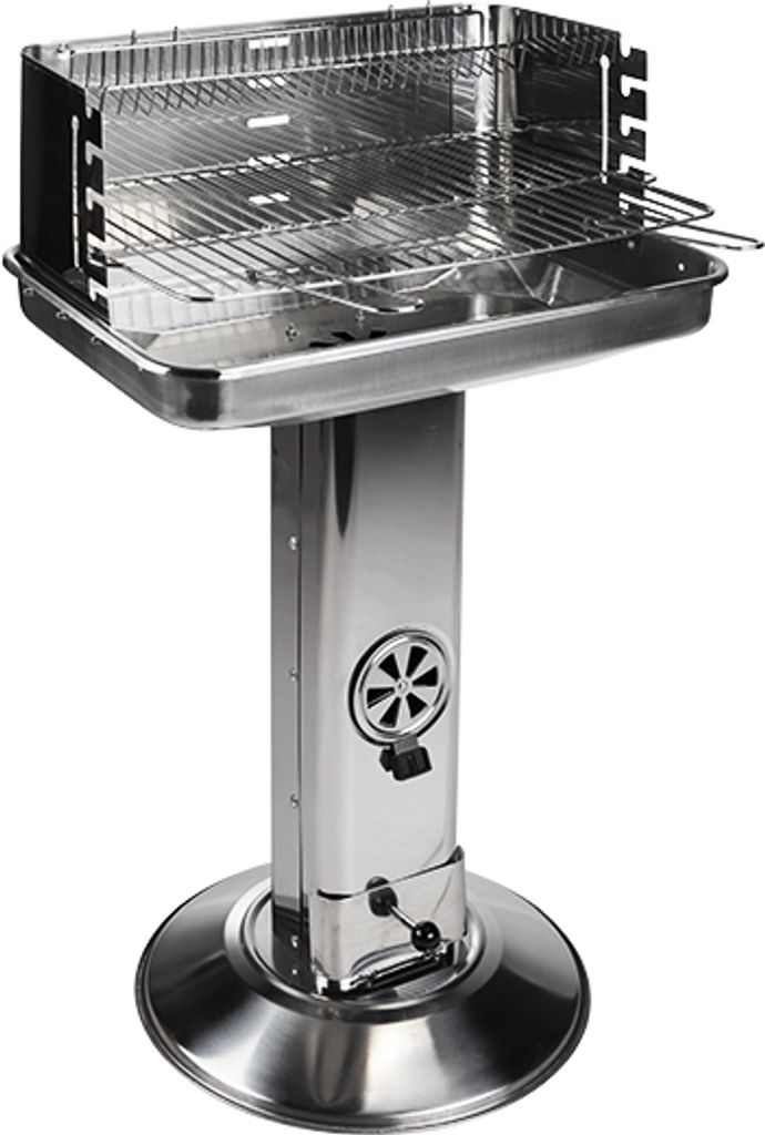 Sloupový gril z nerezové oceli - výška grilu 74-88 cm - 5 Obrázek produktu 
