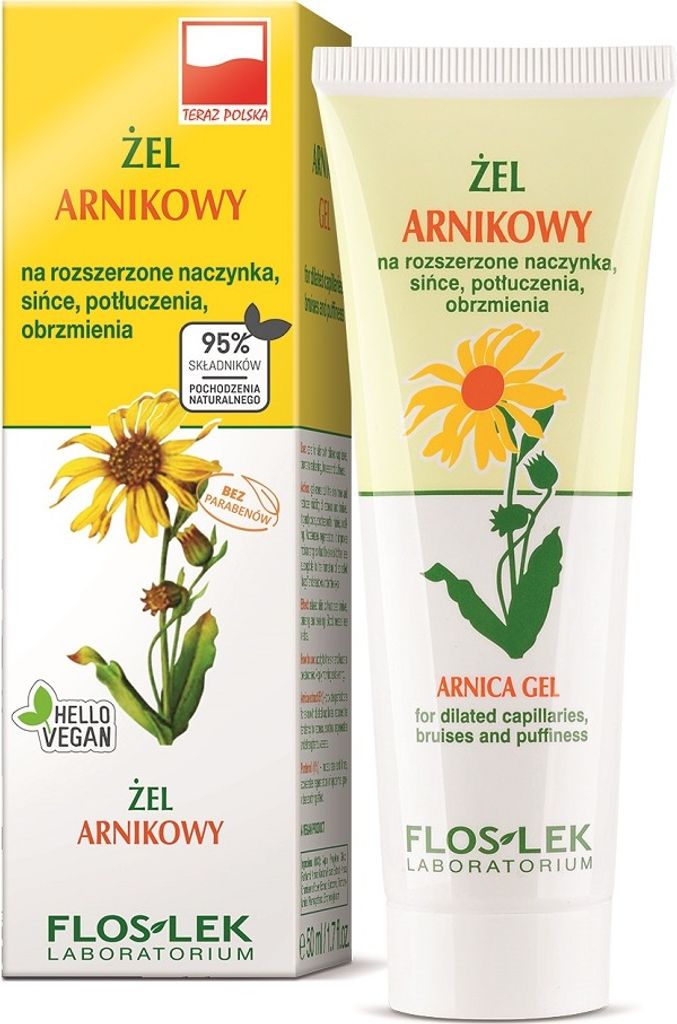 Flos-Lek Arnika Gel für Kapillaren & Blutergüsse, 50ml - Produktbild 